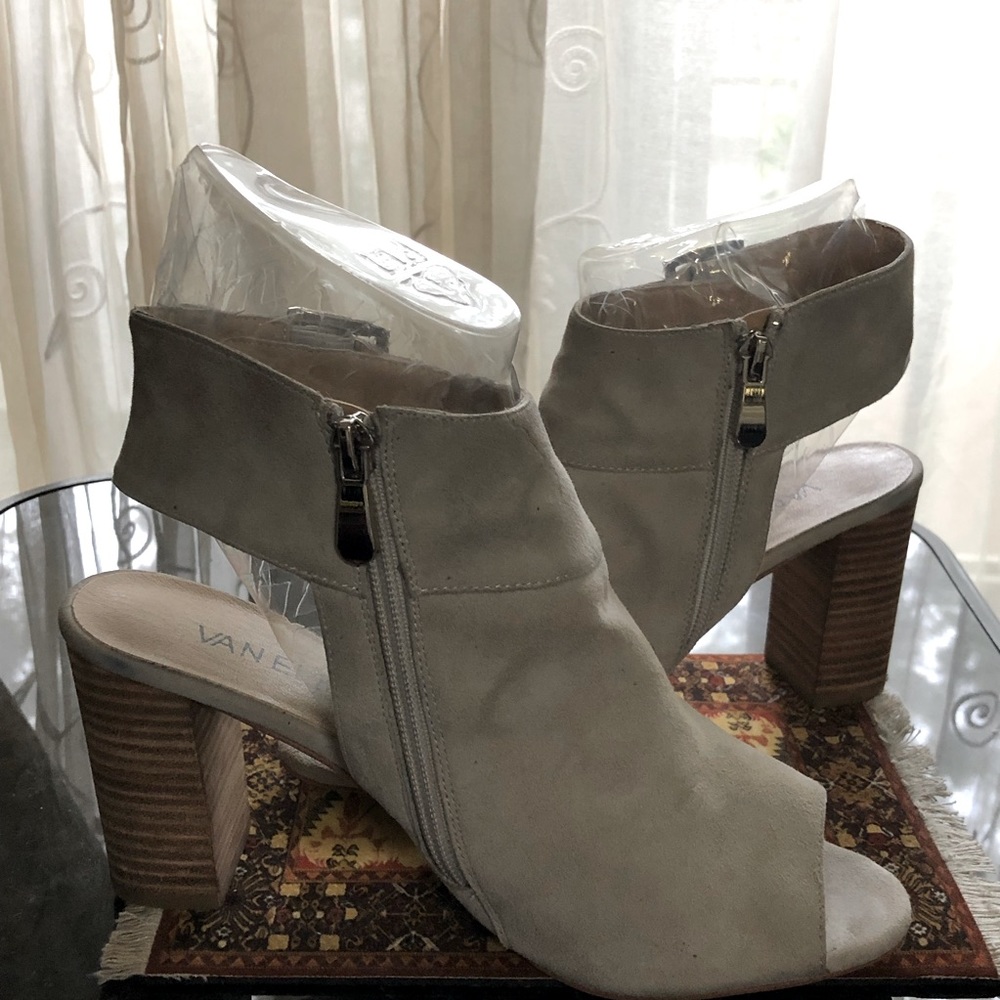 Silver Ankle Boots (Size 8)